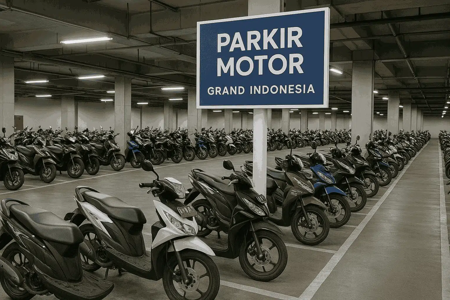 parkir motor grand indonesia